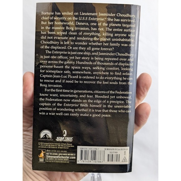 Star Trek Paperback Losing the Peace The Next Generation Novel - Picture 4 of 6